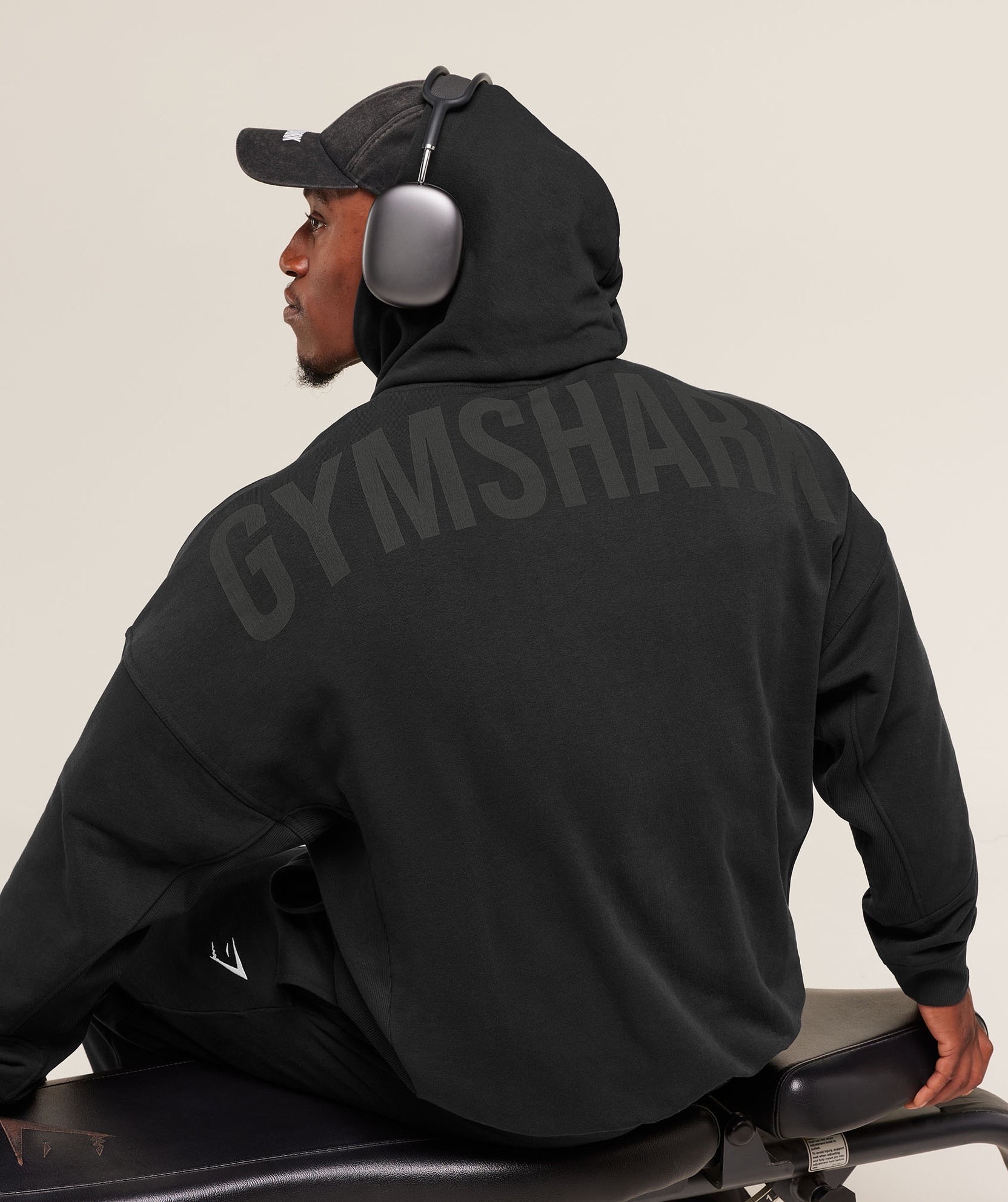 Gym*shark Oversized Hoodie Black Print_img_4